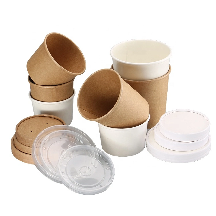 Hot Sale Food Grade Takeaway Disposable Paper Soup Cups