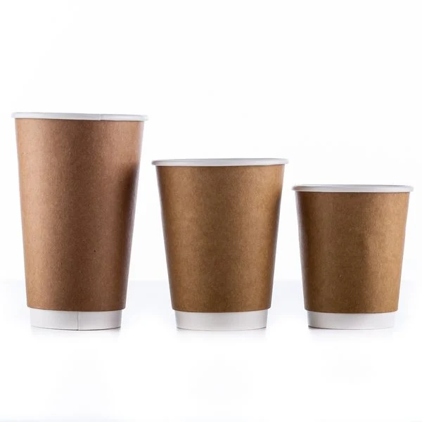 8/12/16/22 Oz Coffee Cups with Lids, Double Wall Paper Coffee Cups, Disposable Double Wall Coffee Paper Cup with Lid