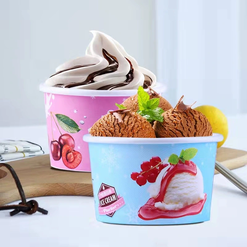 Made in China Disposable Eco-Friendly Soup Bowl Paper Wholesale Paper Bowl Design Ice Cream Cup