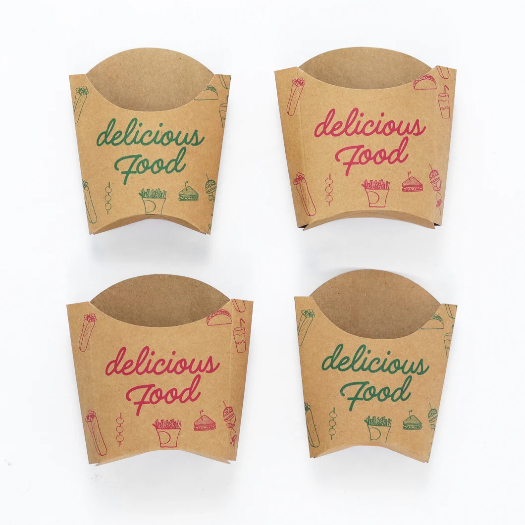 Custom Logo Printing Biodegradable Disposable Kraft Boat Shape Hot Dog Recycled Paper Tray for Food