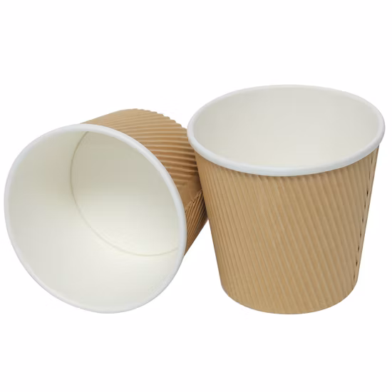Insalatiera usa e getta in carta kraft marrone 100% ecologica con coperchio