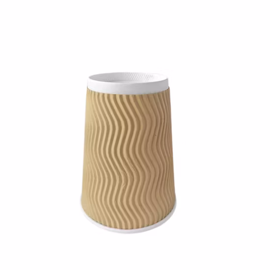 Bicchiere di carta senza plastica a prezzo di fabbrica, bicchiere di carta per caffè usa e getta biodegradabile con logo personalizzato
